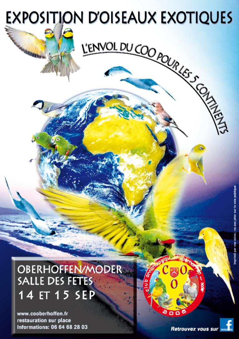 Exposition d'oiseaux exotique du COO, 2013, club ornithologique de Oberhoffen sur moder